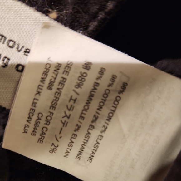 ❤️ MADEWELL VELVET SKINNY OVERALLS, MEDIUM - Picture 9 of 12